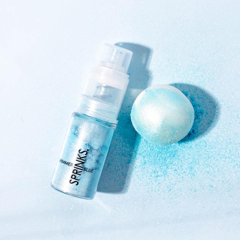 Cake Decorating Pump Shimmer Light Blue Micro Lustre Dust 4g