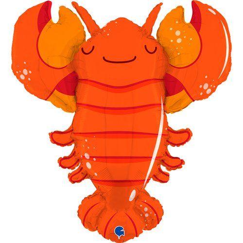 Balloon Foil Shape Red Lobster 79cm (Helium Not Included)
