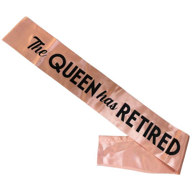 Sash The Queen Has Retired