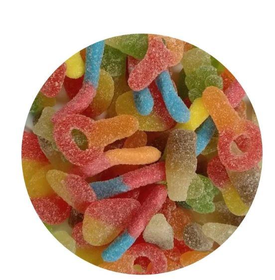 Confectionary Lollies Sour Mix Lolliland 1kg Bulk Party Pack