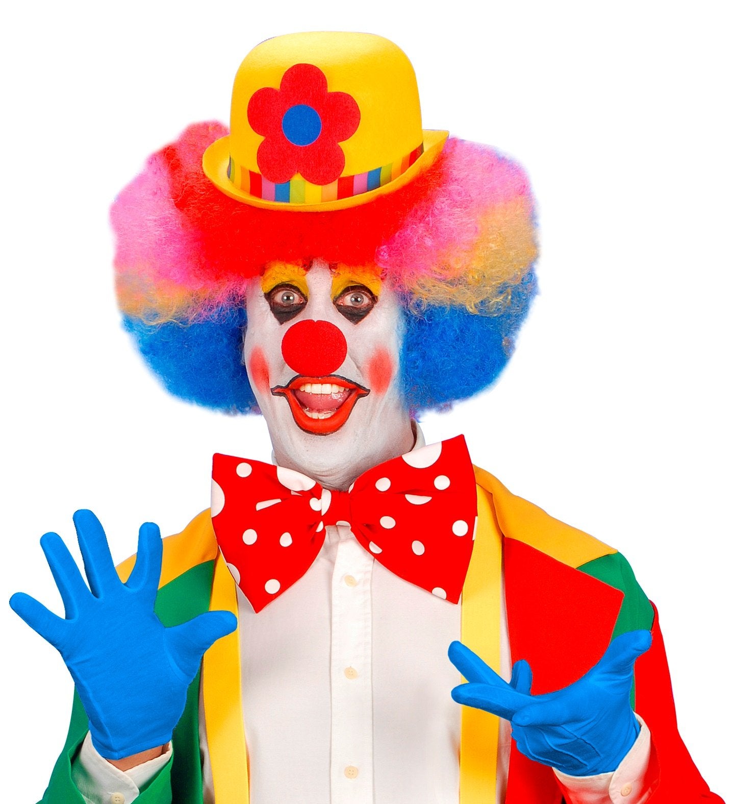 Gloves Short Blue Adult Character Costume Accessory