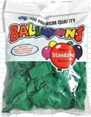 Latex Balloons 30 Cm Green Pk/100 Budget