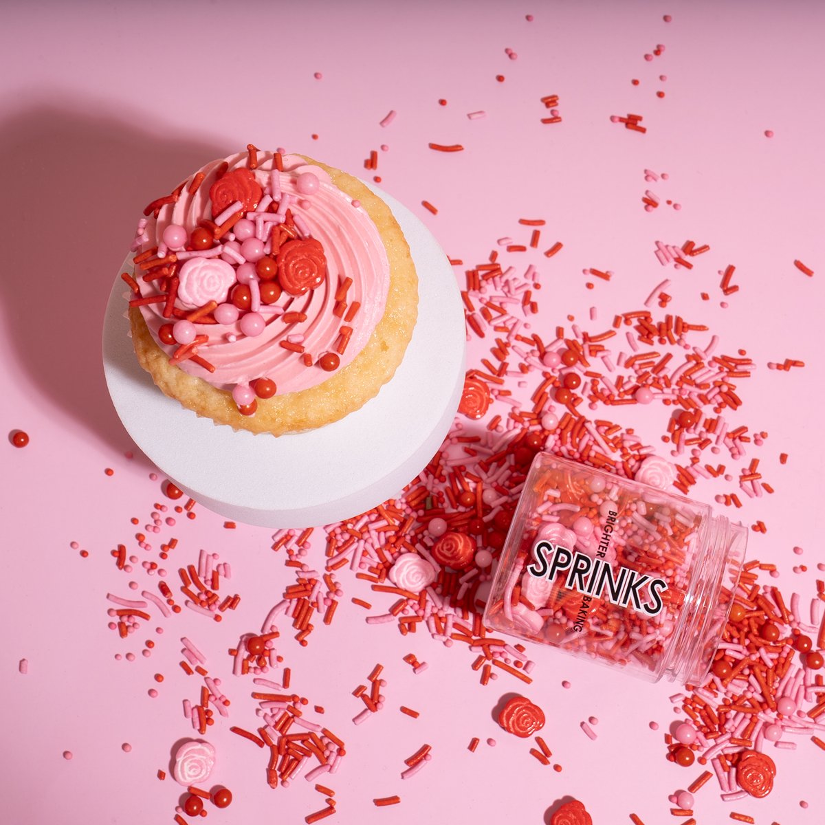 Edible Decorations Sprinkles Love Valentine Flower/Floral Rose 70g