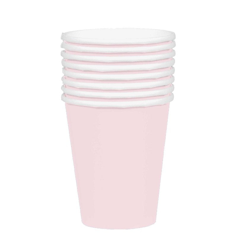 Cups Paper 354ml New Pastel Pink Pk/20 FSC