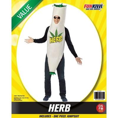 Costume Adult Herb 1960s Funny Joke One Size Jumpsuit