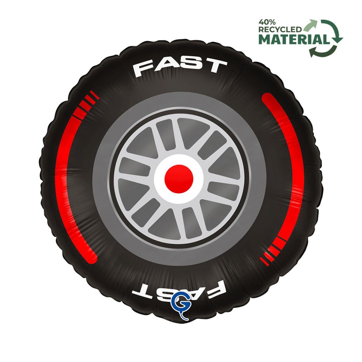 Balloon Foil 45cm Racing Car Tyre