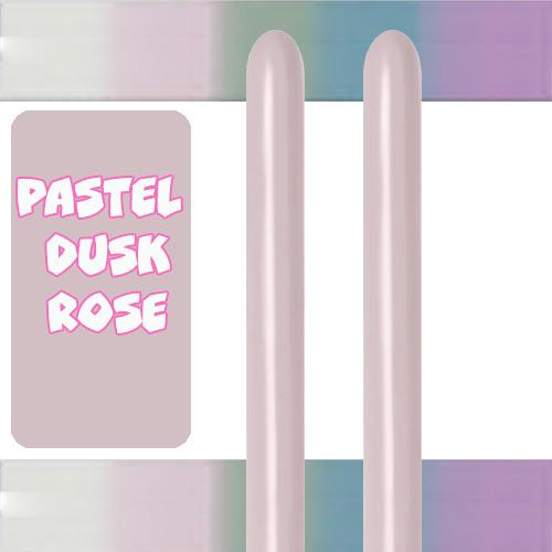 Balloon Modelling 260 Pastel Dusk Rose Sempertex Pk 50