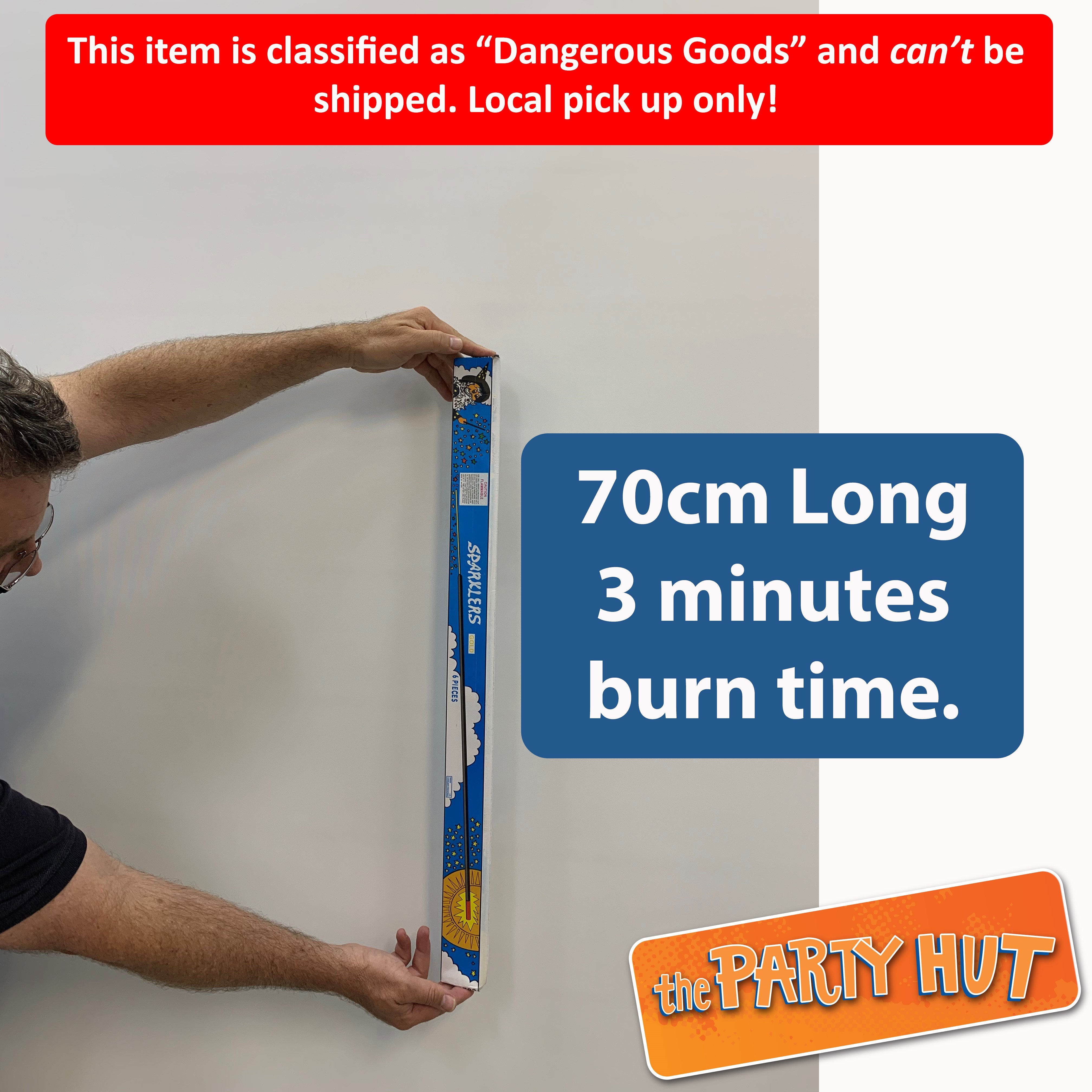 Sparklers 70cm Pk 6 (See Notes)