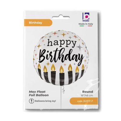 Balloon Foil 45cm Happy Birthday Candles