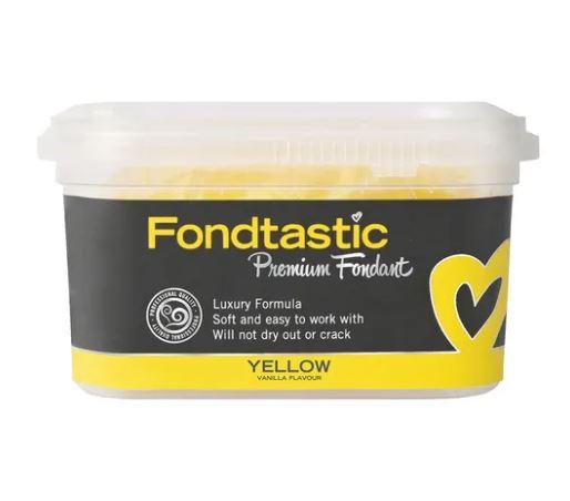 Fondtastic Premium Fondant Yellow 250g Cake Decorating