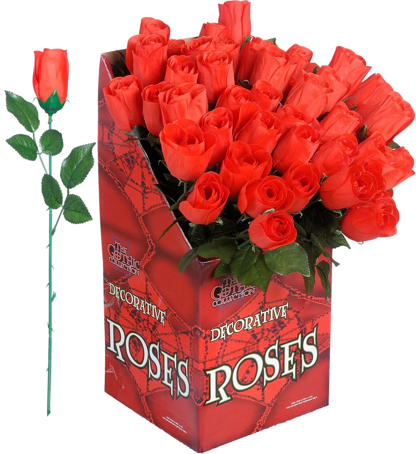 Costume Prop Accessory Artifical Flower Red Rose Valentines Love Each