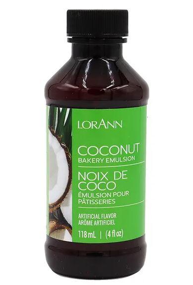 Coconut Lorann Oil Flavour Emulsion 4oz (118ml)