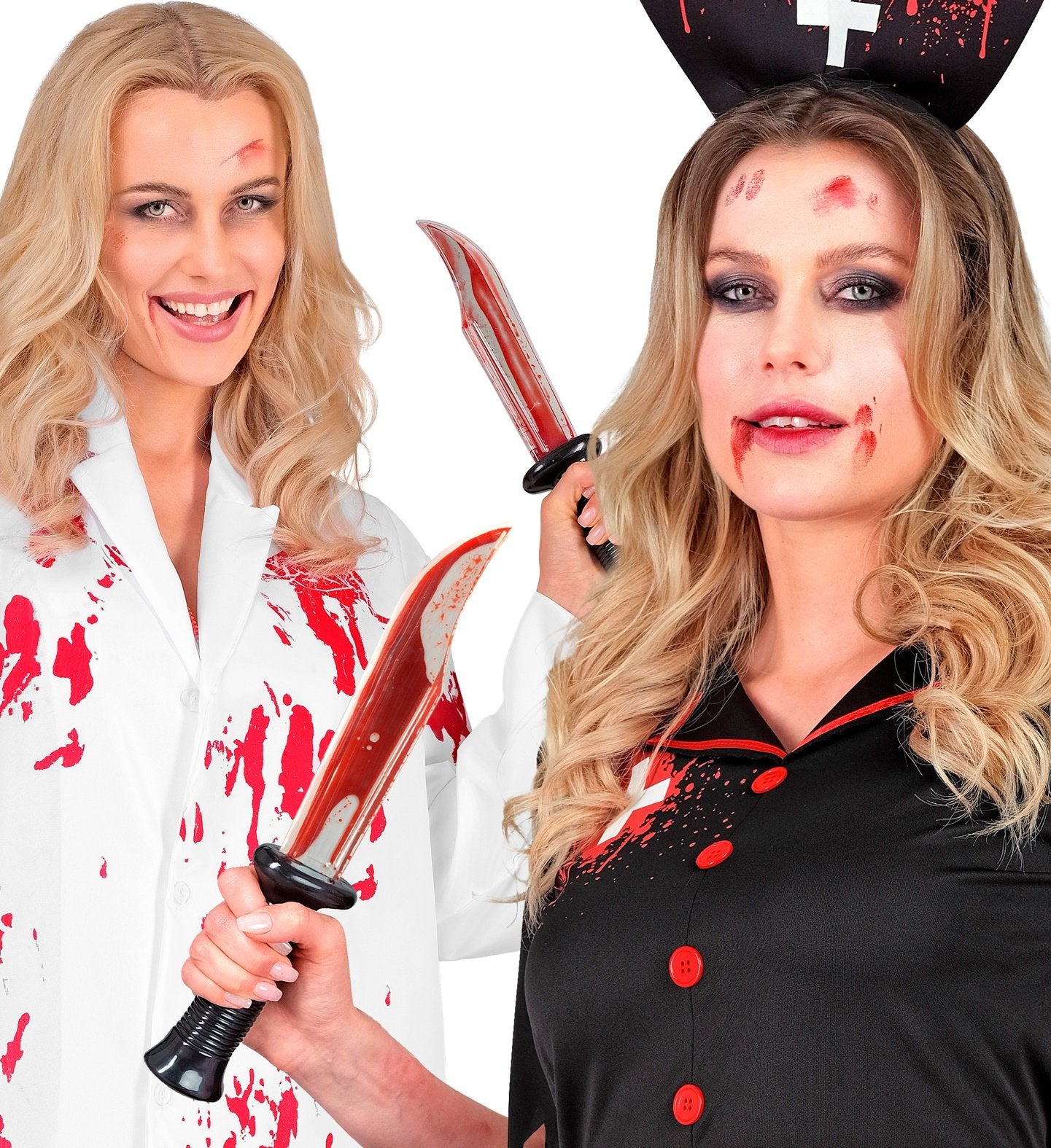 Costume Prop Weapon Fake Bleeding Knife With Liquid Fake Blood 34cm Long