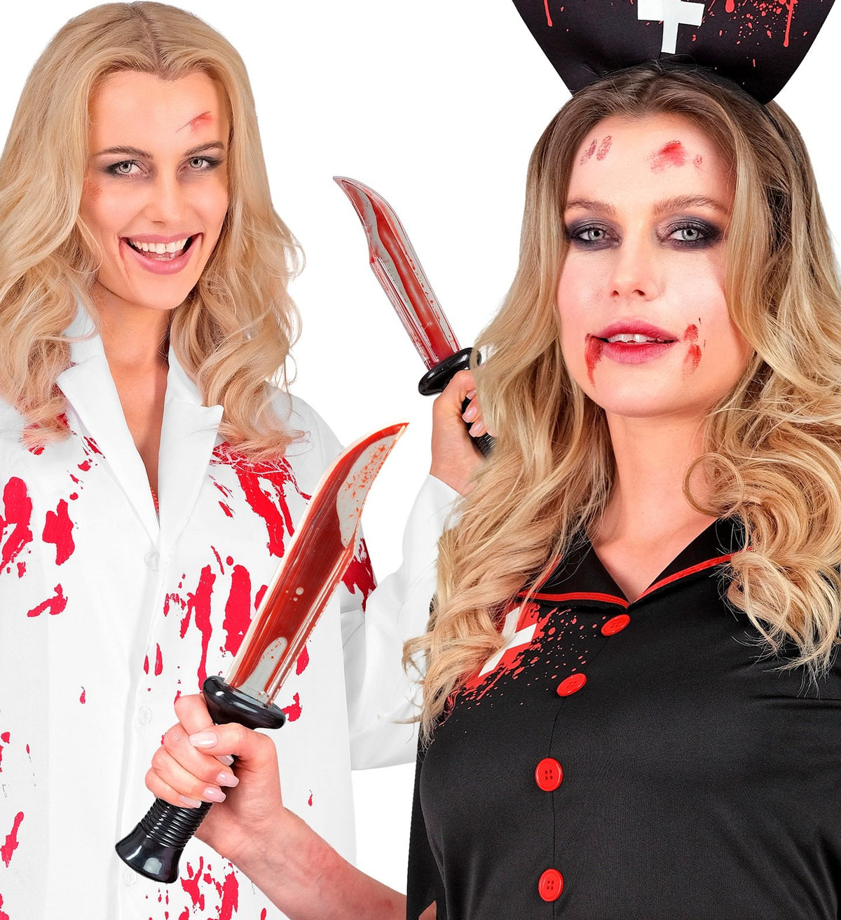 Costume Prop Weapon Fake Bleeding Knife With Liquid Fake Blood 34cm Long