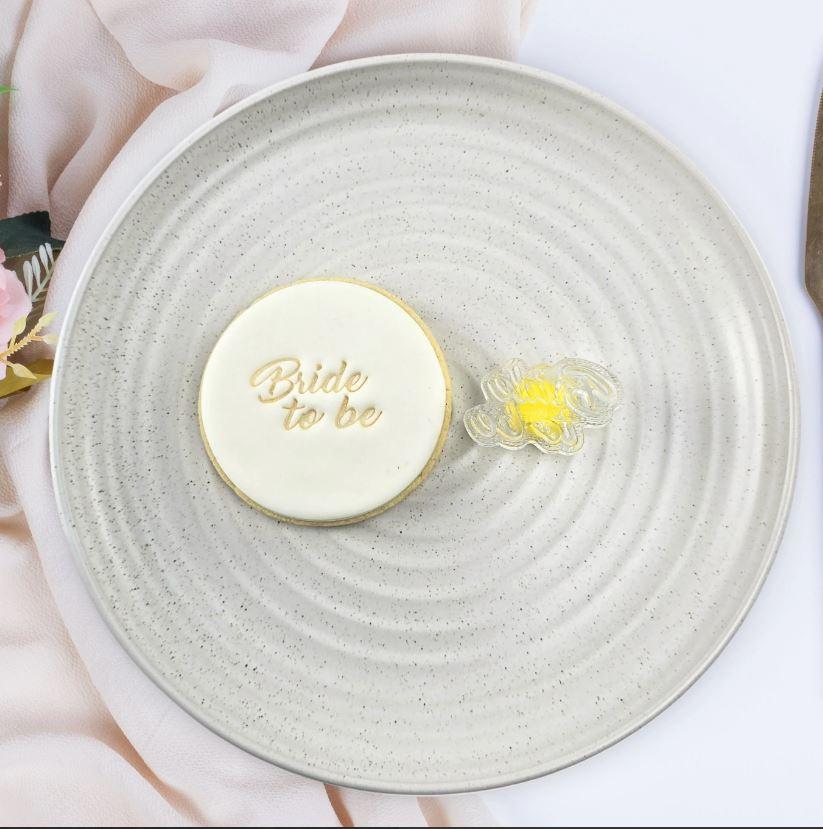 Bride To Be (Hens Night) Cookie/Biscuit Embosser Cutter 60mm