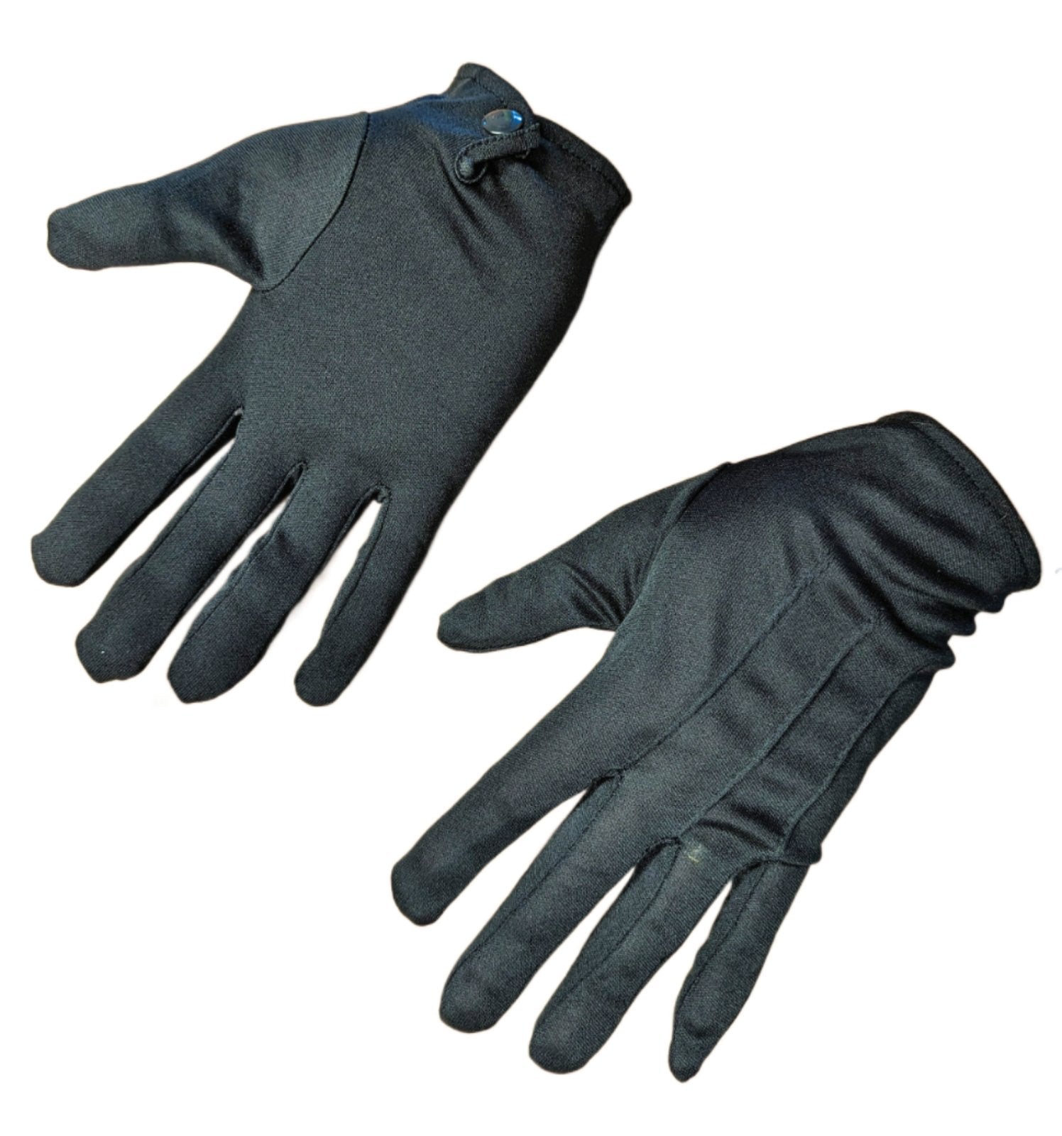 Gloves Black Short With Button