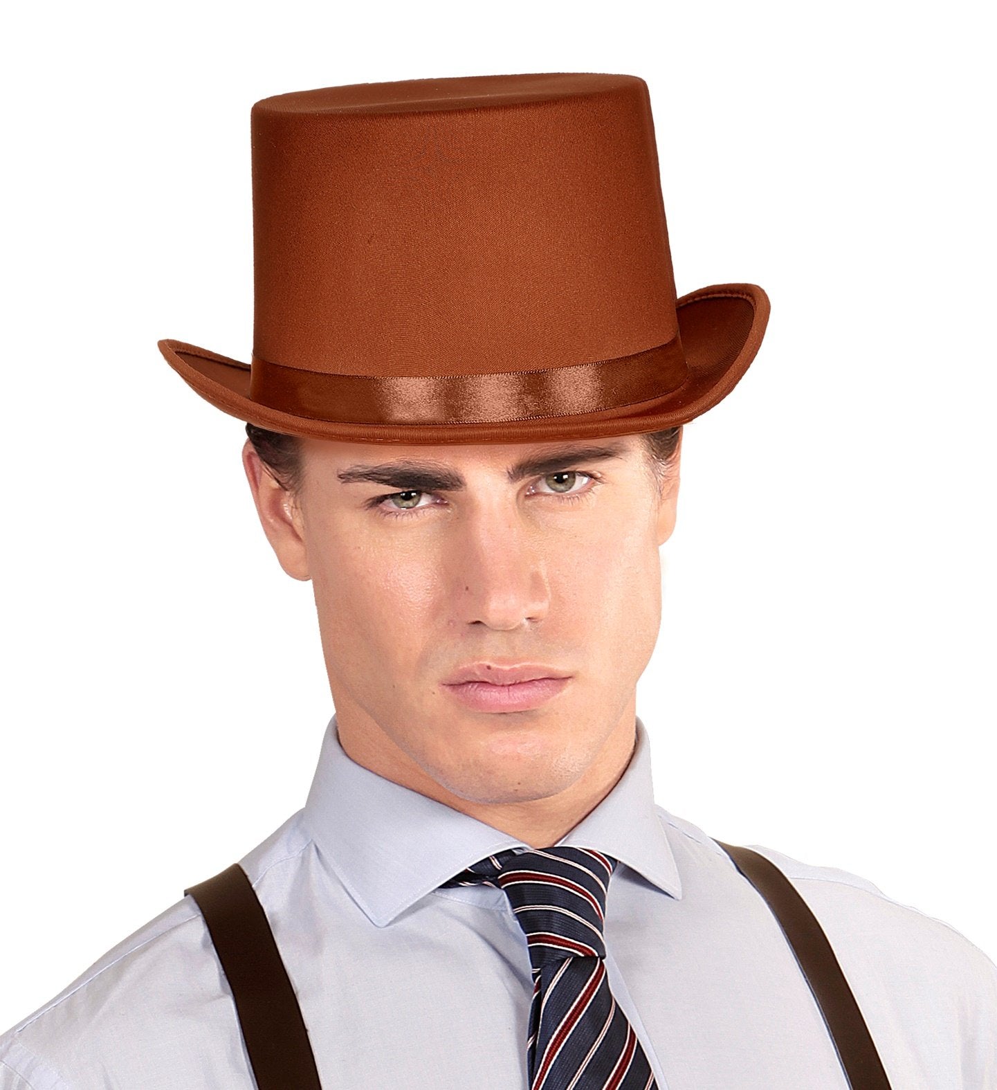 Top Hat Chocolate Brown Vintage Tall 1800s/1900s Victorian/Steampunk