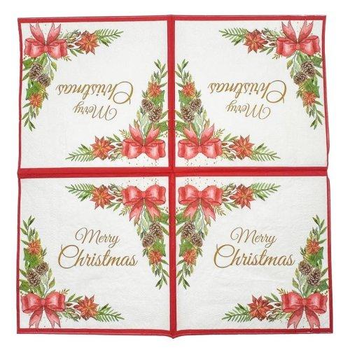 Napkins Lunch Merry Christmas 2ply Pk/20