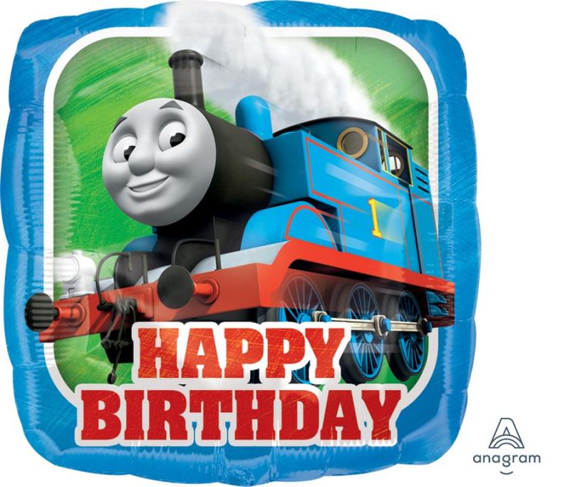 Balloon Foil 45cm Thomas All Aboard Happy Birthday