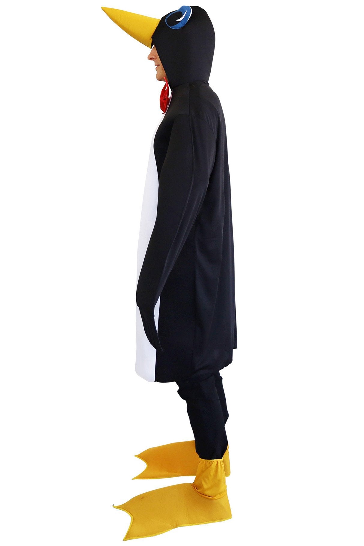 Costume Adult Animal Penguin Hooded Suit & Shoe Covers Large
