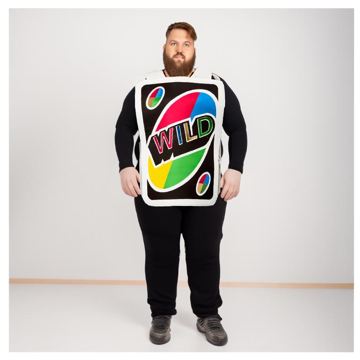 Costume Adult Uno Wild Card Tabbard Mattel One Size
