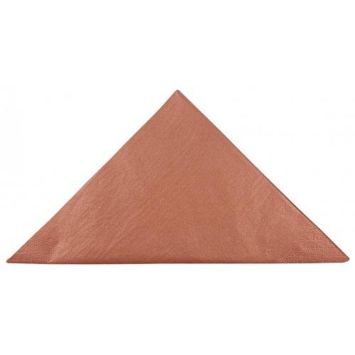Napkins Dinner 2ply Metallic Rose Gold Deluxe Pk/50