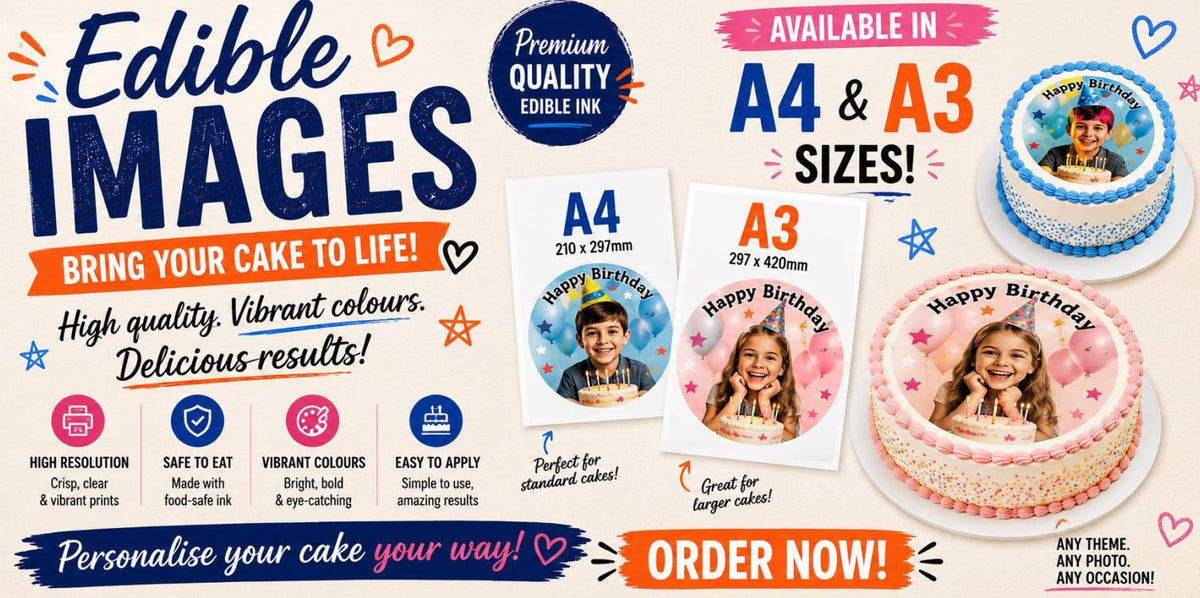 Custom Printed Image Rectangle A4 or A3