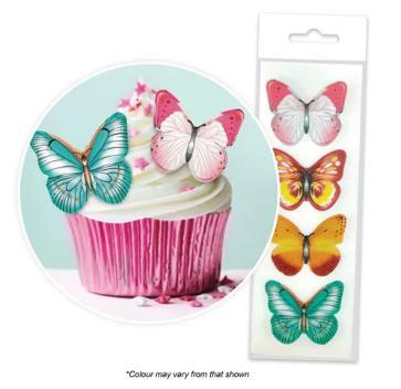 Edible Icing Wafer Topper Assorted Butterflys