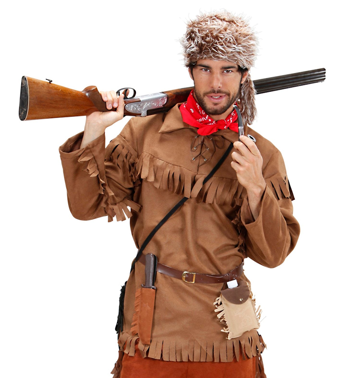 Costume Adult Wild West Trapper Jacket & Hat