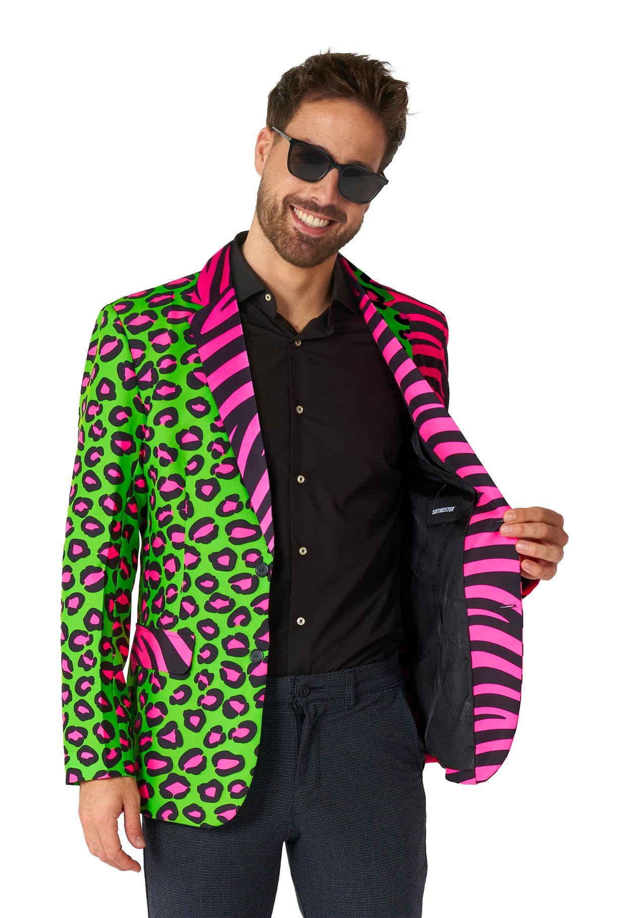 Costume Adult Suitmeister Blazer Neon Party Animal