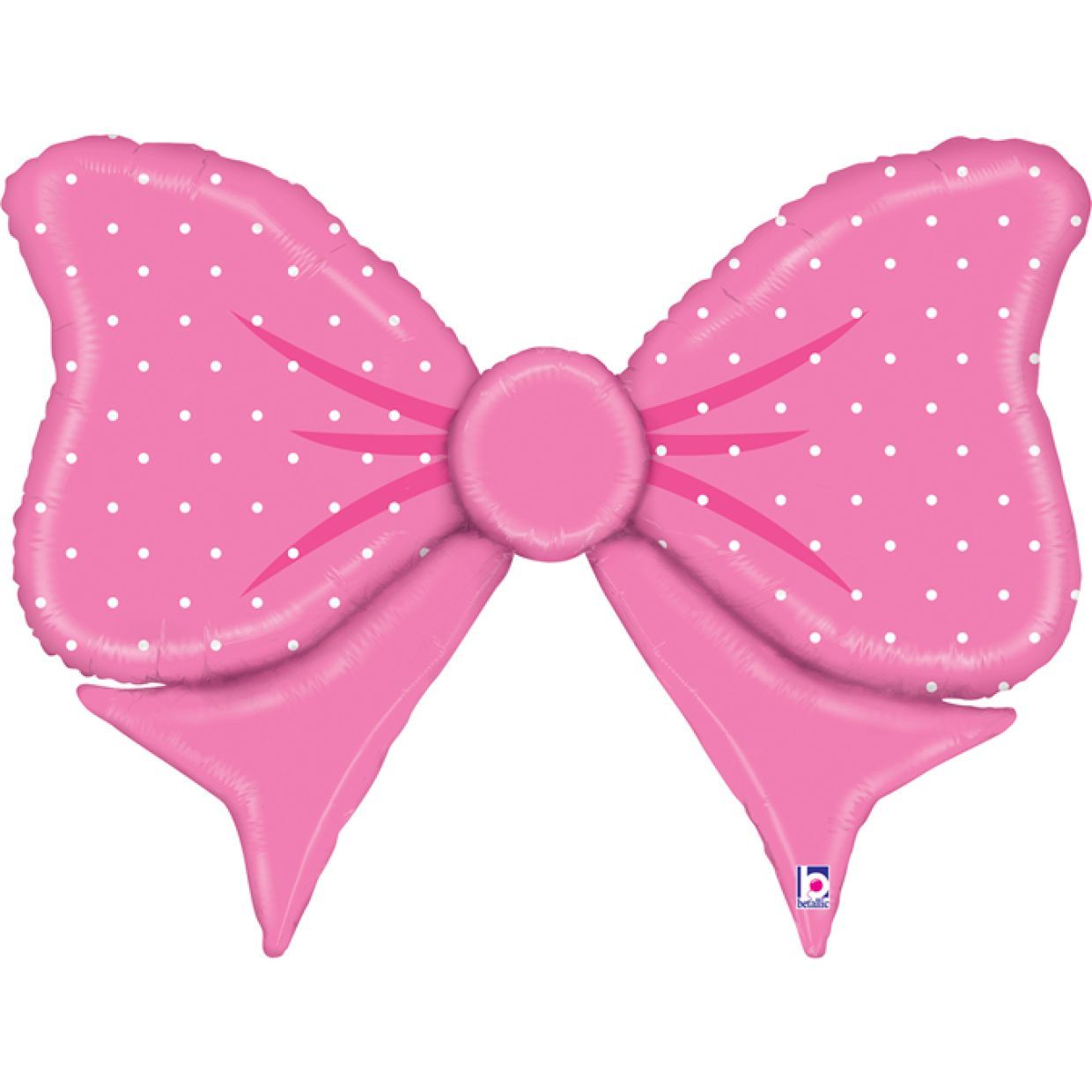 Balloon Foil Shape Bow Pink 85cm