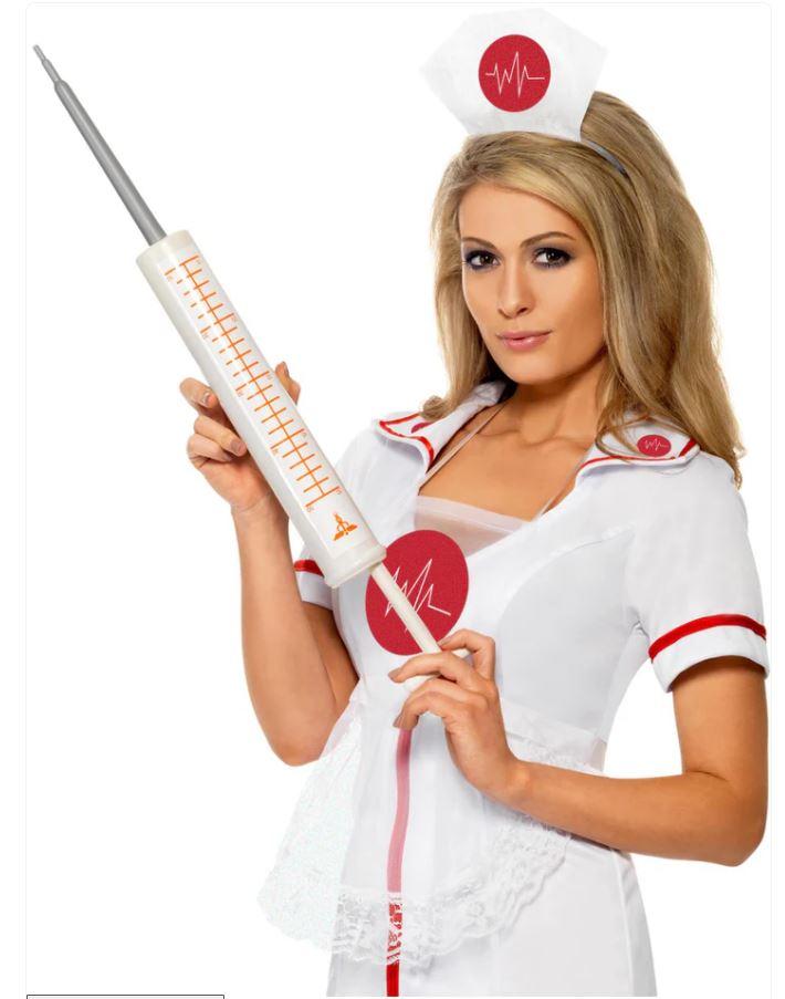 Costume Prop Medical Nurse/Doctor Jumbo Syringe Needle 53cm Long