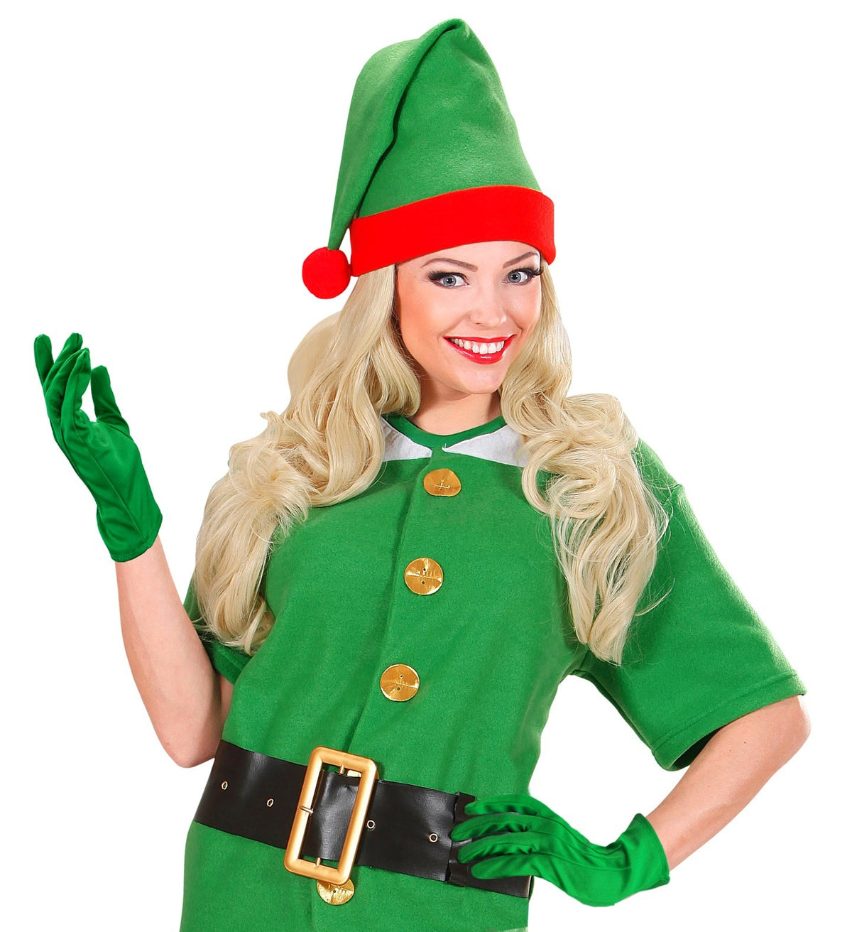 Gloves Short Green Adult Character Costume Accessory