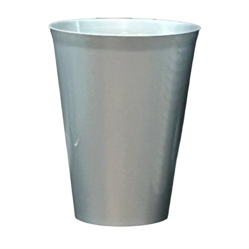 Cups Silver Reusable Plastic 285ml Pk/20