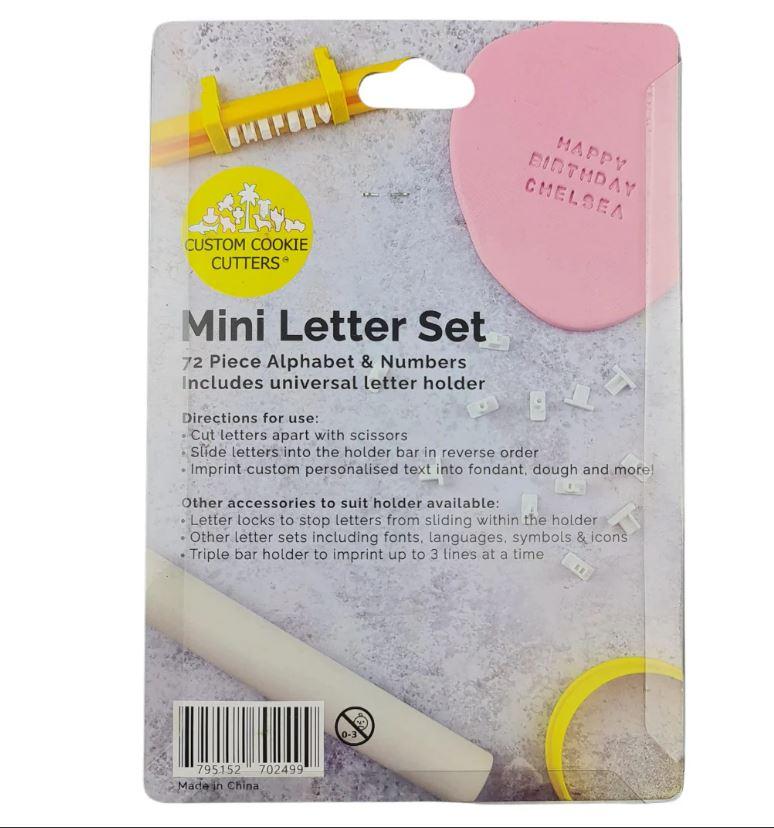 Mini Letter and Number Cookie/Biscuit Cutter Set