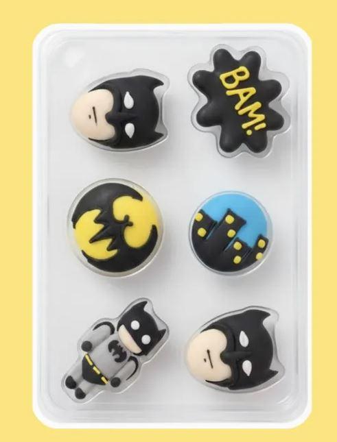 Edible Icing Decorations Batman Pk/6