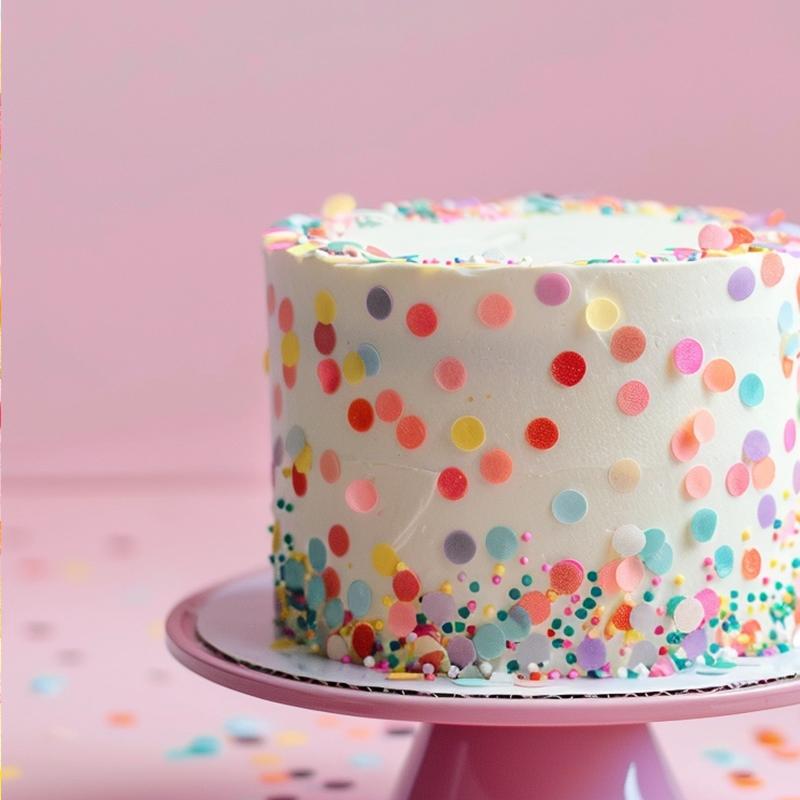 Edible Wafer Decorations Multi Rainbow Coloured Confetti Cake/Cupcake 9g