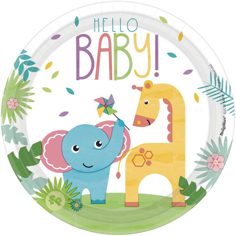 Hello Baby Snack Plate 17cm Pk/8- Last Chance