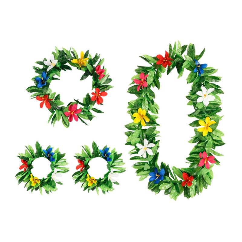 Costume Kit Hawaiian/Tropical Flowers Lei Set