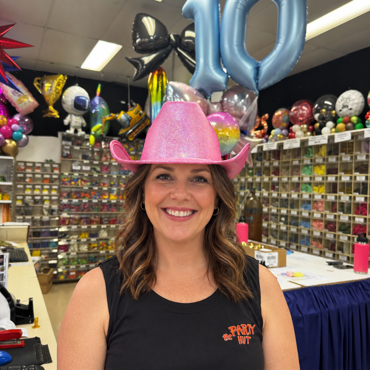 Hat Cowboy/Cowgirl Shimmer Pink