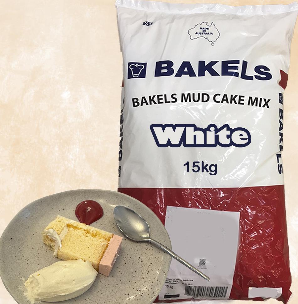 Bakels Mud Cake Mix White Chocolate 15kg - Order In Item Only