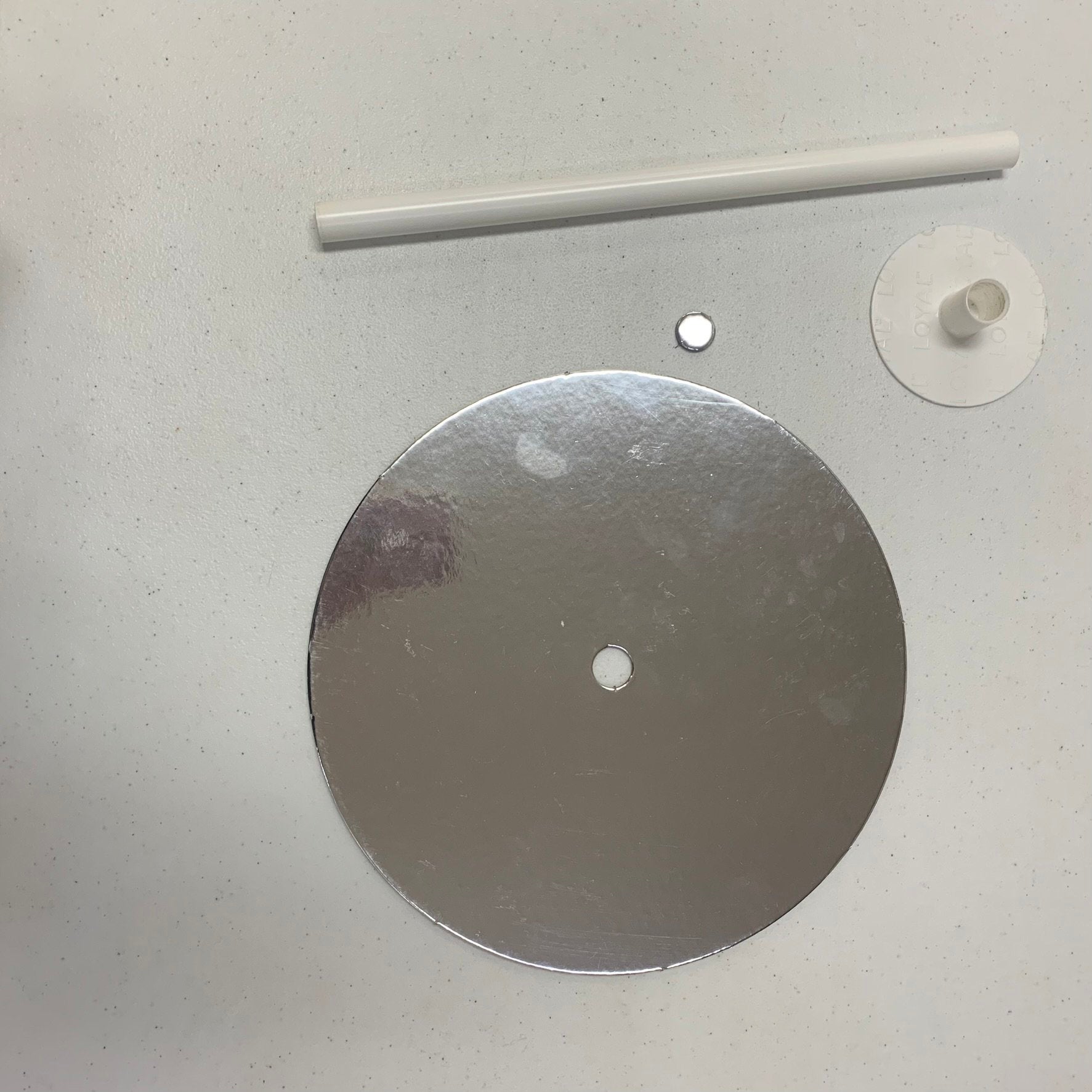 Cardboard Perforated 25cm Round Silver Cake Board (10in) Pk 10