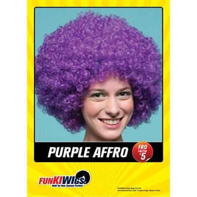 Wig Clown Curly Purple Afro