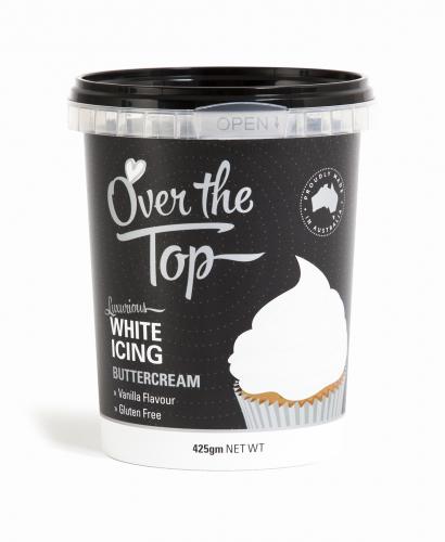 Buttercream Icing White 425g Over The Top Cake Decorating