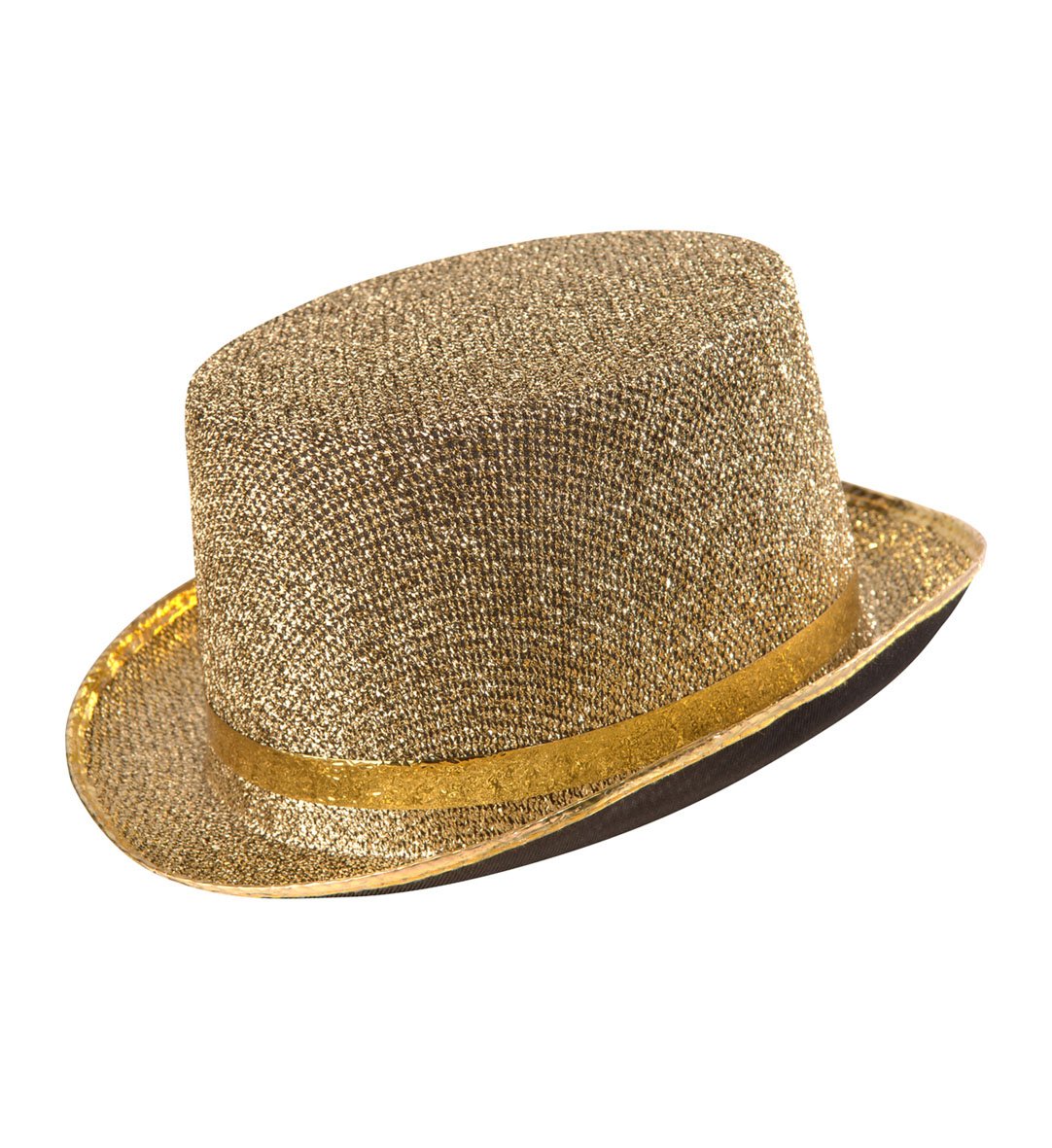 Top Hat Lincoln Gold Lurex Deluxe 1920s Dancer Showman/Showgirl