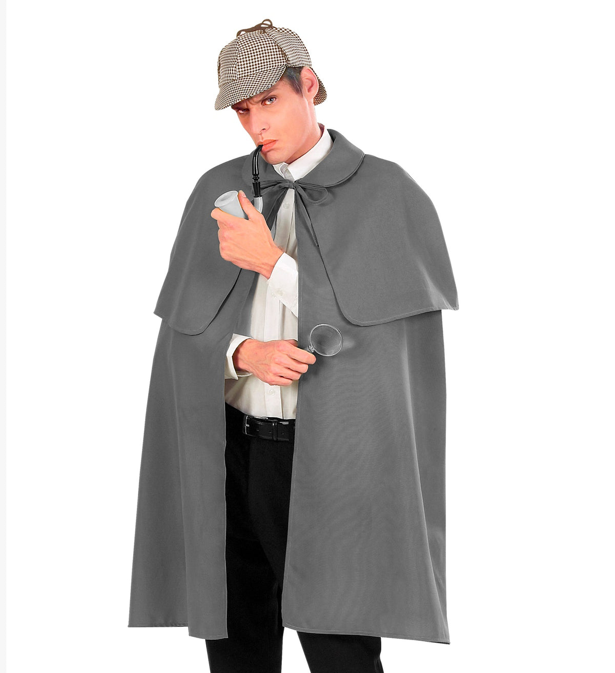 Costume Adult English Detective Cape with Shoulder Tippet
