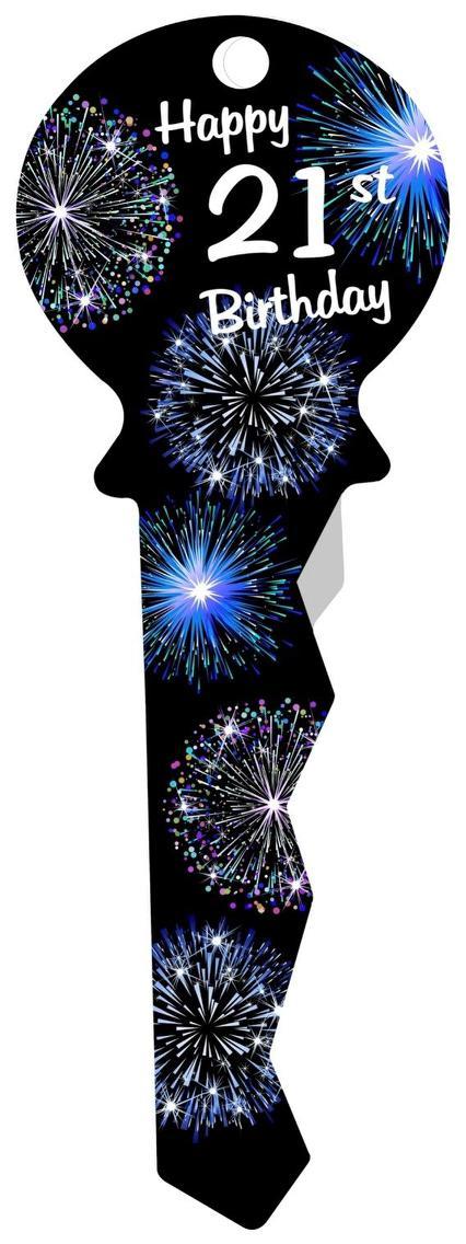 Signature Wood Key 21st Blue Fireworks