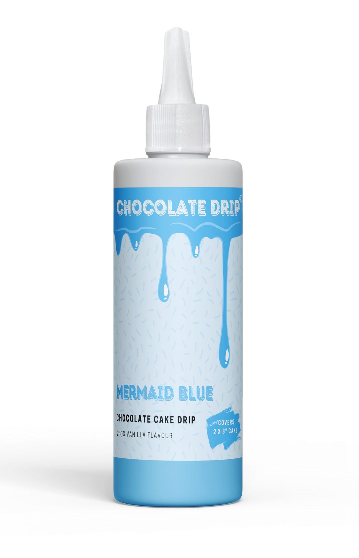 Chocolate Drip Mermaid Blue 250g Cake Decorating (Vanilla Flavour)