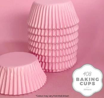 Baking Cupcake Paper Cases Pastel Pink 408 Pk/200