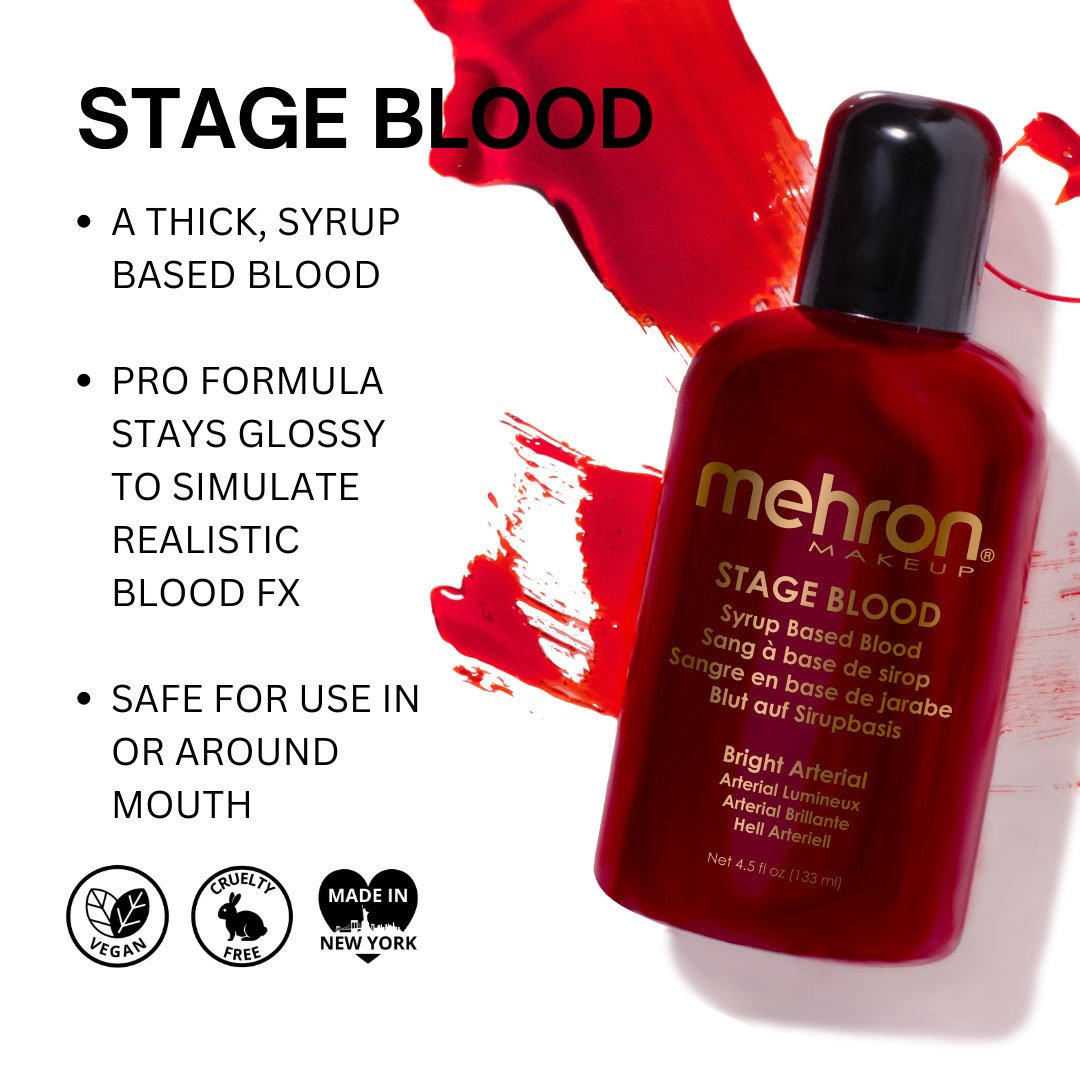 Make Up Special Fx Mehron Stage Blood Bright Red 133ml Professional Quality
